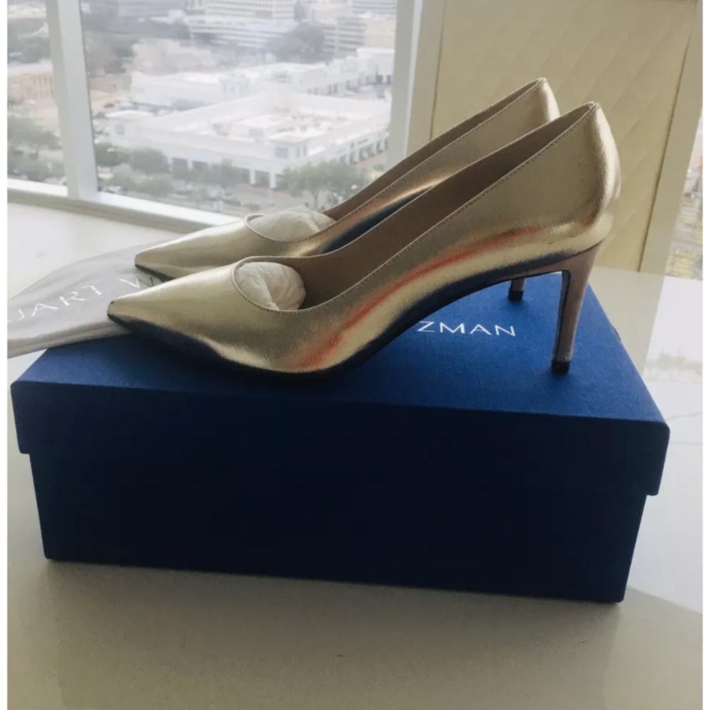 Stuart Weitzman Leigh 70 Glacier Venice Pumps 6,5